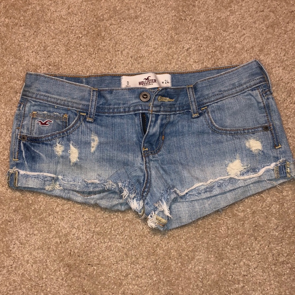 Hollister Low Rise Jean Shorts Size 0
